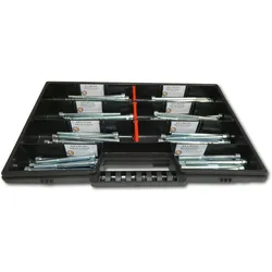 80 tlg Zylinderschrauben Sortiment M6 // 65mm-100mm Schrauben Set Schraubenbox DIN 912/ISO4762 Bolzen Vollgewinde Maschinenschrauben Gewindeschrauben
