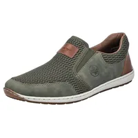 Rieker Slipper, Sommerschuh, Schlupfschuh, Freizeitschuh mit kontrastfarbenen Besätzen Rieker