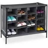 Relaxdays Schuhregal, grau