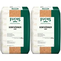 Fuchs Professional - Senfkörner, ganz | Zum Mörsern für Marinaden, Suppen und Saucen | Profi-Qualität für Großverbraucher | 1,1 kg im recyclebaren Beutel (Packung mit 2)