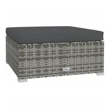 vidaXL Gartenhocker 70 x 70 x 30 cm grau-anthrazit
