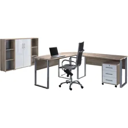 Büro Office Edition Set 2 Sonoma Eiche/Weiß