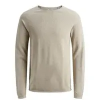 JACK & JONES Hill Knit Crew Pullover Oatmeal Melange L