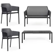 Nardi Rio Ausziehtisch 210 x 85 x 76 cm dunkelgrau