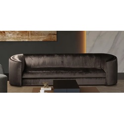 Casa Padrino Luxus Sofa Grau 275 x 89 x H. 75 cm - Wohnzimmer Sofa - Hotel Sofa - Wohnzimmer Möbel - Wohnzimmer Einrichtung - Hotel Möbel - Luxus Möbel - Luxus Einrichtung