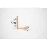 FlowerBar by Trockenblumen-Manufaktur Schlüsselbrett FlowerBar® Keys “LANDLEBEN”, magnetisches Schlüsselbrett, Eiche, (Gerste, Gänseblümchen, Phalaris, Hafer) bunt