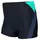 Aquarti Badehose Gestreift mit Motiven Grün/Schwarz 158