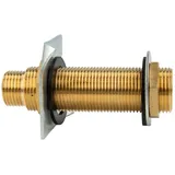 tecuro Wanddurchführung G 1/2 x G 3/4 Zoll x 130 mm Fitting gold