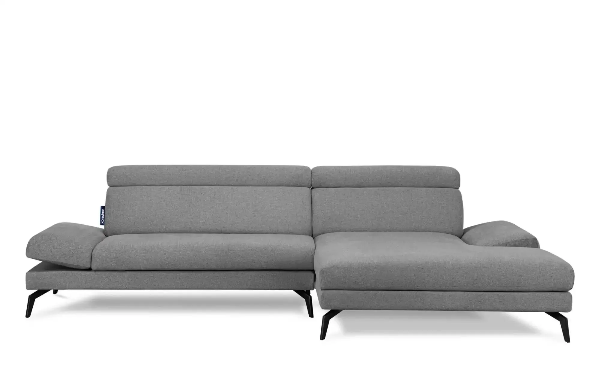 KONSIMO Ecksofa  Renar ¦ grau ¦ Maße (cm): B: 285 H: 95