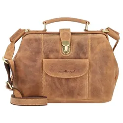 Greenburry Vintage Handtasche Leder 31 cm brown