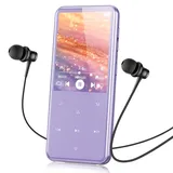 AGPTEK 64GB MP3 Player Bluetooth 5.3 mit 2,4" TFT Farbbildschirm, HiFi Musik Kinder MP3 Player mit Lautsprecher, Touch-Tasten, FM-Radio, E-Book, Aufnahme, Unterstützung bis zu 128 GB, Lila