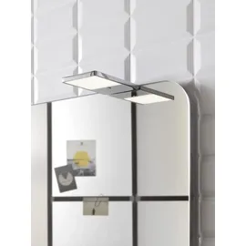 EMCO system2 LED-Spiegel-Klemmleuchte dimmbar Chrom 4-6 mm