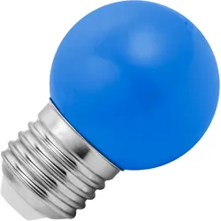 Lighto | LED-Glühbirne | Große Fassung E27 | Kugelbirne | Blau | 45mm | 1W