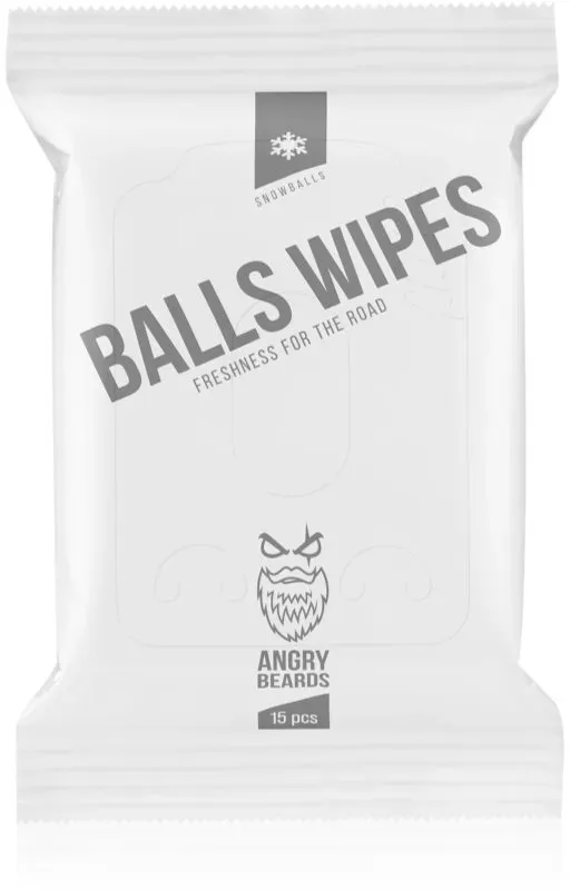 Angry Beards SnowBalls BallsWipes Tücher zur Intimhygiene 15 St.