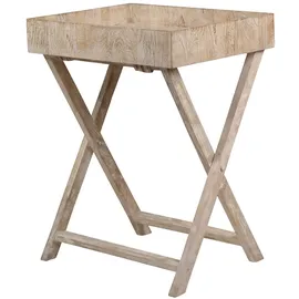 MiaMöbel Tablett Suri mit Ständer Massivholz Mango