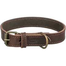 Trixie Rustic Halsband Dunkelbraun 37–44 cm