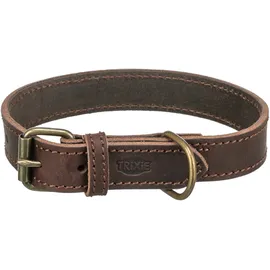Trixie Rustic Halsband Dunkelbraun 37–44 cm