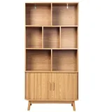 CaliCosy Bücherregal Holzwerkstoff 80/157,5/40 cm braun