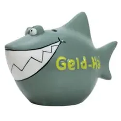 Spardose Hai klein graugrün KCG 101269/10027126 Geld-Hai