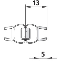 Kermi 1238 1x Magnetleiste Länge: 2000 mm