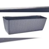 Prosperplast Blumenkasten 39 x 15 x 15 cm Anthrazit