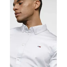 Tommy Hilfiger Slim Stretch Oxford Langarmhemd White 2XL