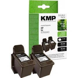 KMP kompatibel zu HP 56 schwarz 2er Pack (C6656AE)