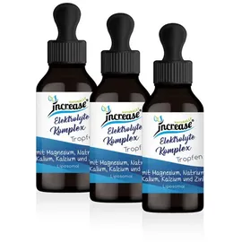 Increase Nimm 3, zahl 2 Aktion Liposomale Elektrolyte Tropfen - 2500mg Elektrolyte pro Tag (225.000mg in 3 Flaschen) mit Magnesium, Chlorid, Natrium, Kalium, Sulfat, Lithium, Kalzium und Bor.