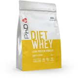 PHD Nutrition Diet Whey Protein Pulver 1kg Vanillecreme, Kalorienarmes High Protein Eiweißpulver zur Diät Unterstützung mit 16g Eiweiß pro Portion