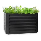 Blumfeldt High Grow Straight Hochbeet 100 x 100 x 60 cm Schwarz