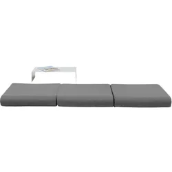 Softline Hocker/Faltmatratze Bingo grau, Designer Michiel van der Kley, 12x65x65 cm