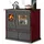 prometey ltd Küchenofen Holzherd ECO LUX INOX, Edelstahlbackfach, bordeaux, rechte Version