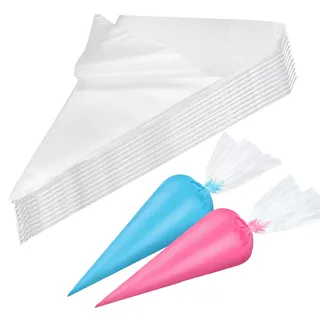 XMBYGEY Spritzbeutel Einweg,100 Stück Spritzbeutel Einweg,30×20cm groß Spitzbeutel Profi Einweg Spritzbeutel,Konditor Spritzbeutel Spritztüten einweg Piping Bag.