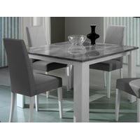 JVmoebel Esstisch Design Esstisch Quadratischer Moderner Tisch Esszimmer Holz Tische (Esstisch) grau