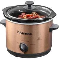 Bestron Slowcooker für 2 Personen, Schongarer mit Keramikpfanne &