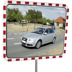 Dancop Verkehrsspiegel Eisfrei rund D600 mm für Außen Inox-Spiegelfläche