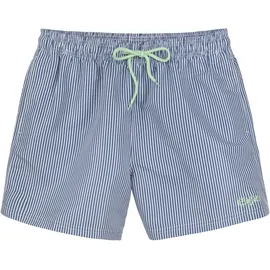 Buffalo Badeshorts Buffalo gestreift Blau/Weiß XL