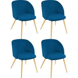 Paroli »Dali« (Set) 4 Stk.(2 oder 4 Stück), mit Veloursbezug und in 2 Gestellfarben