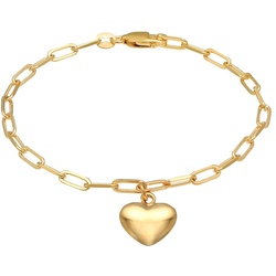 Elli Herz Liebe Glieder Oval Trend 925 Silber 16 Damen 