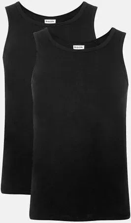 Resteröds ORIGINAL Ripp-Tanktop 2er-Pack GOTS Schwarz XL
