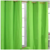 Homescapes Gardinen unifarben grün 2er Set 182 x 137 cm - Homescapes