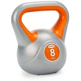 York Fitness Vinyl Kettlebell 8 kg - Home Gym Equipment Perfekt für Bodybuilding Gewichtheben Training Kettleball