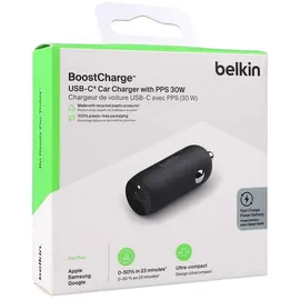 Belkin USB-C KFZ-Ladegerät 30W schwarz