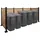 Proregal Mülltonnen-Zaun 300 x 130 x 110 cm braun