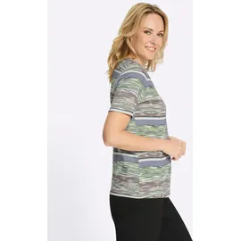 Classic Basics Sieh an! Kurzarm-Shirt in reseda-ecru-bedruckt | Gr.: 46