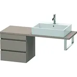 Duravit DuraStyle Waschtisch-Unterschrank DS532704343 50 x 47,8 cm, basalt matt, für Konsole, 2 Schubkästen