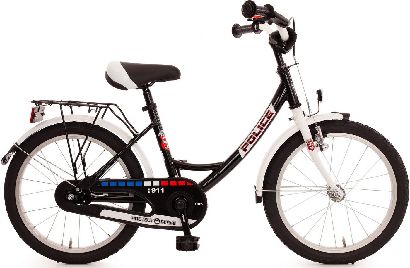 Bachtenkirch Kinderfahrrad Police, 1 Gang weiß 31 cm