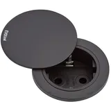 EVOline Einbau-Steckdosenleiste 1fach Schwarz 1 St.