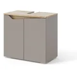 Vicco Waschbeckenunterschrank 60 x 57,5 cm mit 2 Türen Grau