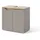 Vicco Waschbeckenunterschrank 60 x 57,5 cm mit 2 Türen Grau